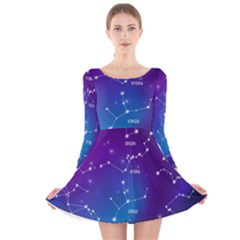 Long Sleeve Velvet Skater Dress 