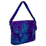 Realistic Night Sky With Constellations Buckle Messenger Bag