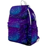Realistic Night Sky With Constellations Top Flap Backpack