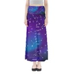 Realistic Night Sky With Constellations Full Length Maxi Skirt