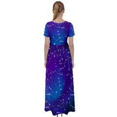 High Waist Short Sleeve Maxi Dress 