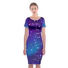 Classic Short Sleeve Midi Dress Front