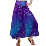 Realistic Night Sky With Constellations Women s Satin Palazzo Pants