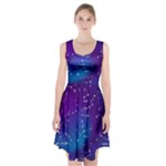 Realistic Night Sky With Constellations Racerback Midi Dress