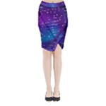 Realistic Night Sky With Constellations Midi Wrap Pencil Skirt