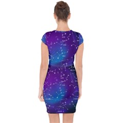 Capsleeve Drawstring Dress  