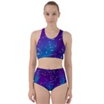 Realistic Night Sky With Constellations Racer Back Bikini Set