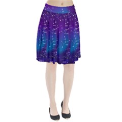Realistic Night Sky With Constellations Pleated Skirt from ArtsNow.com