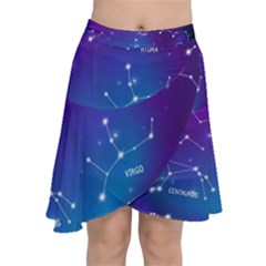 Chiffon Wrap Front Skirt 