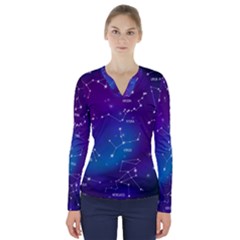 V-Neck Long Sleeve Top 