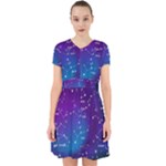 Realistic Night Sky With Constellations Adorable in Chiffon Dress