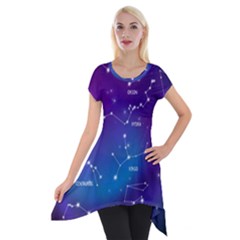 Short Sleeve Side Drop Tunic 