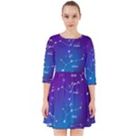 Realistic Night Sky With Constellations Smock Dress