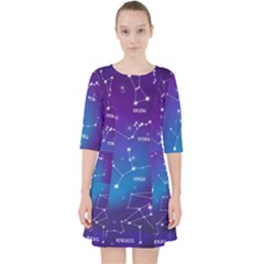 Quarter Sleeve Pocket Dress 