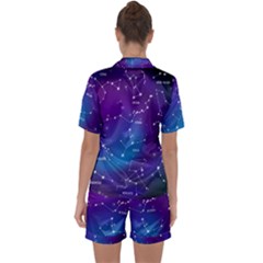 Satin Short Sleeve Pajamas Set 