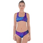 Realistic Night Sky With Constellations Criss Cross Bikini Set