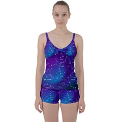 Tie Front Two Piece Tankini 