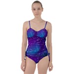 Realistic Night Sky With Constellations Sweetheart Tankini Set