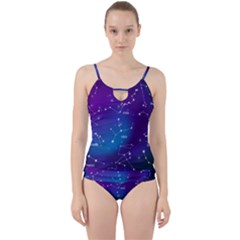 Cut Out Top Tankini Set 