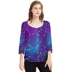 Chiffon Quarter Sleeve Blouse 