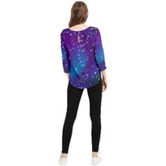 Chiffon Quarter Sleeve Blouse 