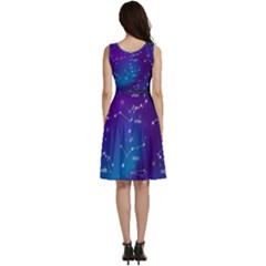 Sleeveless V-Neck Skater Dress with Pockets 