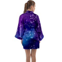 Long Sleeve Satin Kimono 