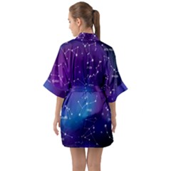 Half Sleeve Satin Kimono  