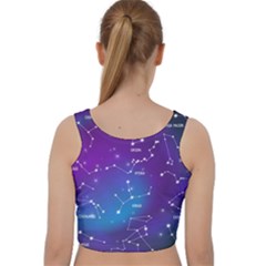 Velvet Racer Back Crop Top 