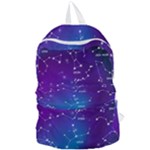 Realistic Night Sky With Constellations Foldable Lightweight Backpack