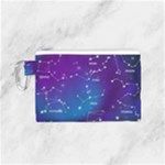 Realistic Night Sky With Constellations Canvas Cosmetic Bag (Small)