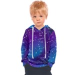 Realistic Night Sky With Constellations Kids  Overhead Hoodie