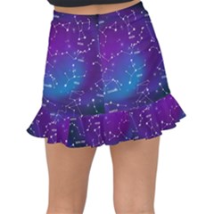 Fishtail Mini Chiffon Skirt 
