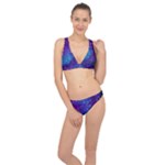 Realistic Night Sky With Constellations Classic Banded Bikini Set 