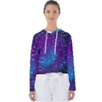 Realistic Night Sky With Constellations Women s Slouchy Sweat