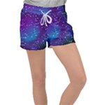 Realistic Night Sky With Constellations Women s Velour Lounge Shorts
