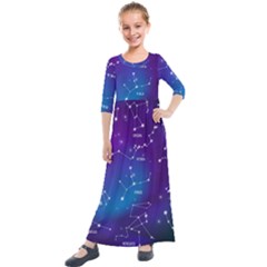 Kids  Quarter Sleeve Maxi Dress 