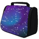 Realistic Night Sky With Constellations Full Print Travel Pouch (Big)