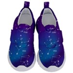 Realistic Night Sky With Constellations Kids  Velcro No Lace Shoes
