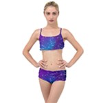 Realistic Night Sky With Constellations Layered Top Bikini Set