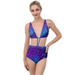 Realistic Night Sky With Constellations Tied Up Two Piece Swimsuit