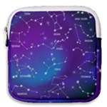 Realistic Night Sky With Constellations Mini Square Pouch