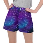 Realistic Night Sky With Constellations Women s Ripstop Shorts