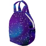 Realistic Night Sky With Constellations Travel Backpack