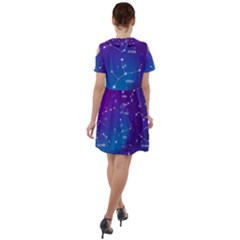 Short Sleeve Shoulder Cut Out Dress  
