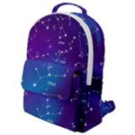 Realistic Night Sky With Constellations Flap Pocket Backpack (Small)