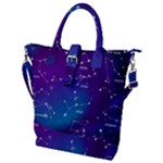 Realistic Night Sky With Constellations Buckle Top Tote Bag