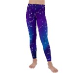 Realistic Night Sky With Constellations Kids  Lightweight Velour Leggings