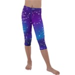 Realistic Night Sky With Constellations Kids  Lightweight Velour Capri Leggings 