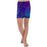 Realistic Night Sky With Constellations Kids  Lightweight Velour Capri Yoga Leggings